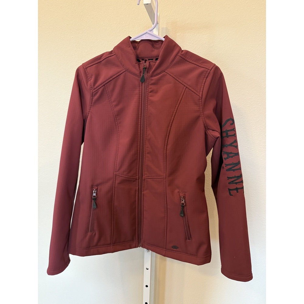 Women's XS Shyanne Life Burgundy Maroon Softshell Jacket Western Full-Zip
